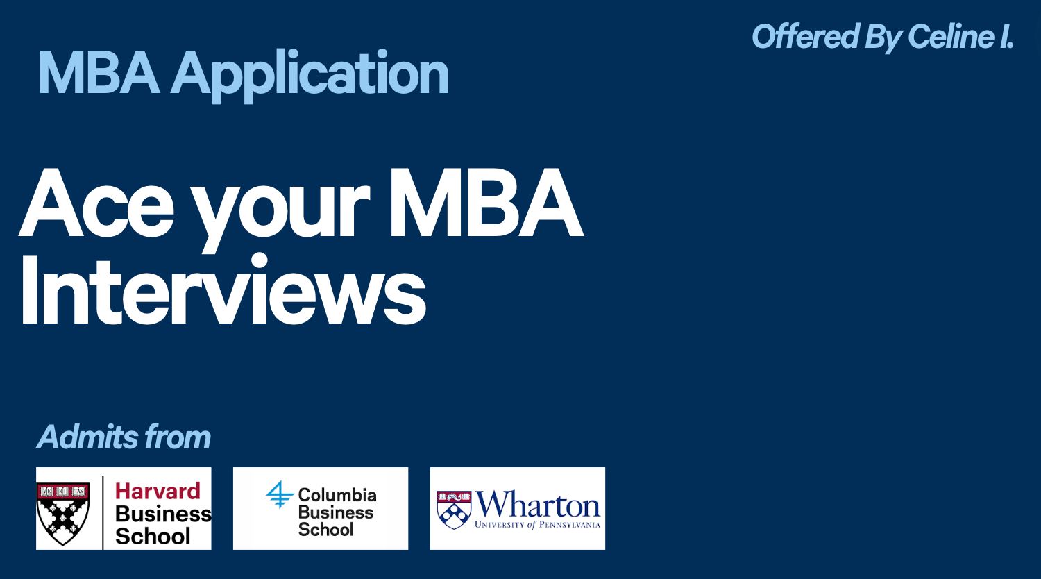MBA Interview Package