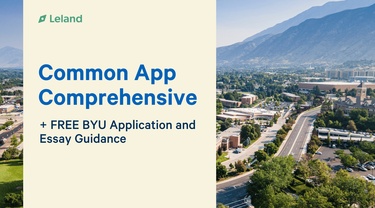 Common App + FREE BYU Application and Essay Guidance