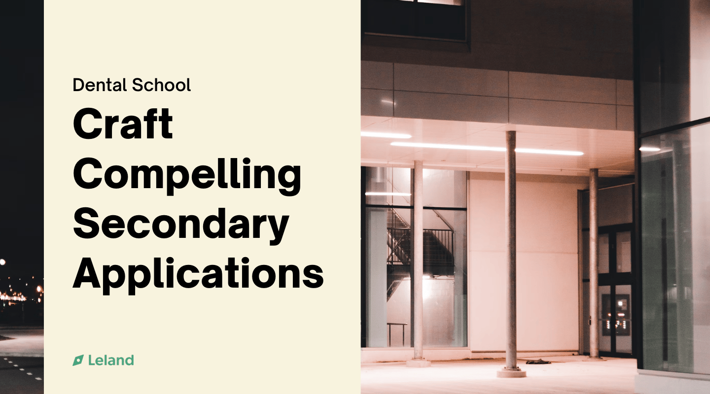 Craft Compelling Secondary Applications