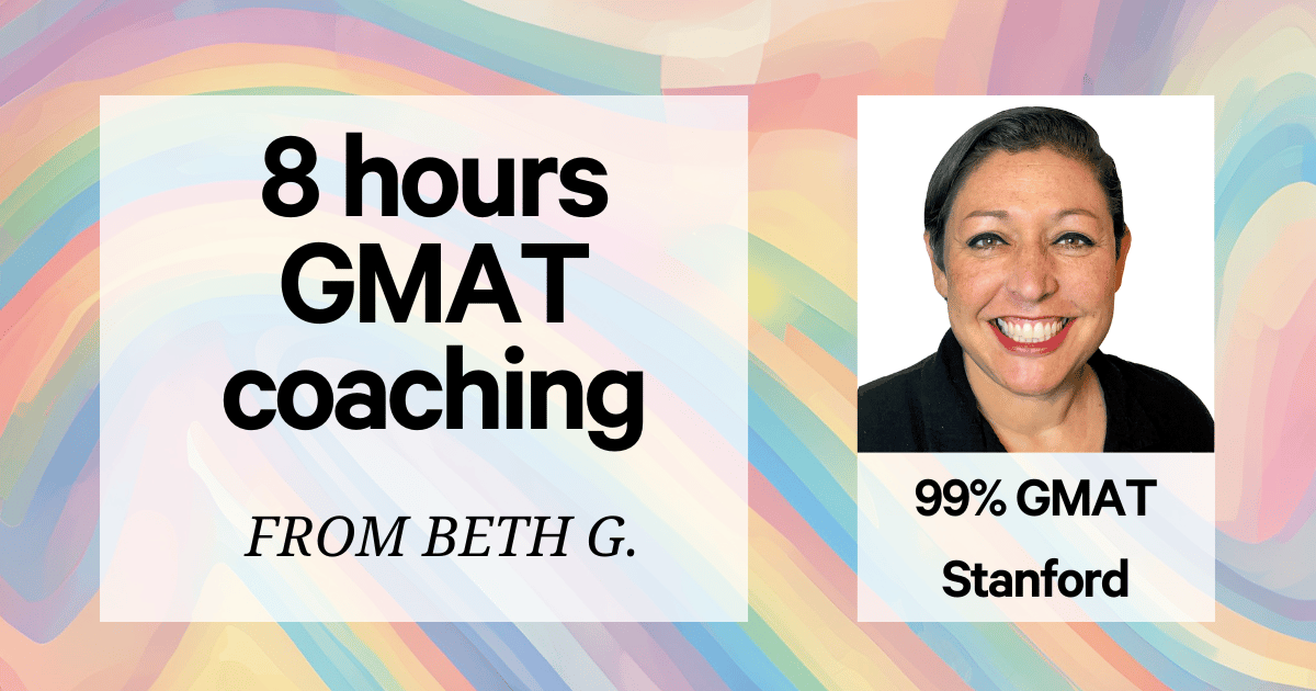 8 hours custom-tailored GMAT coaching