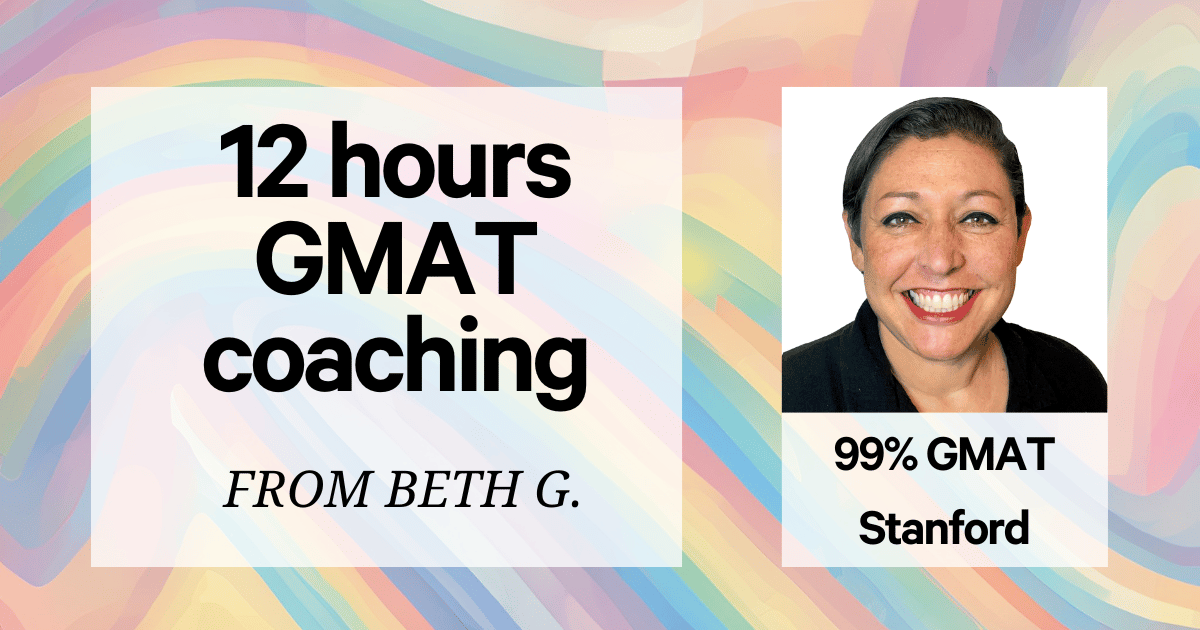 12 hours custom-tailored GMAT coaching