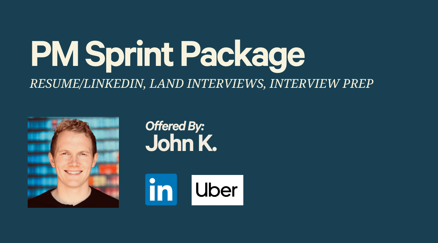 PM Sprint Package — Resume/LinkedIn, Land Interviews, Interview Prep