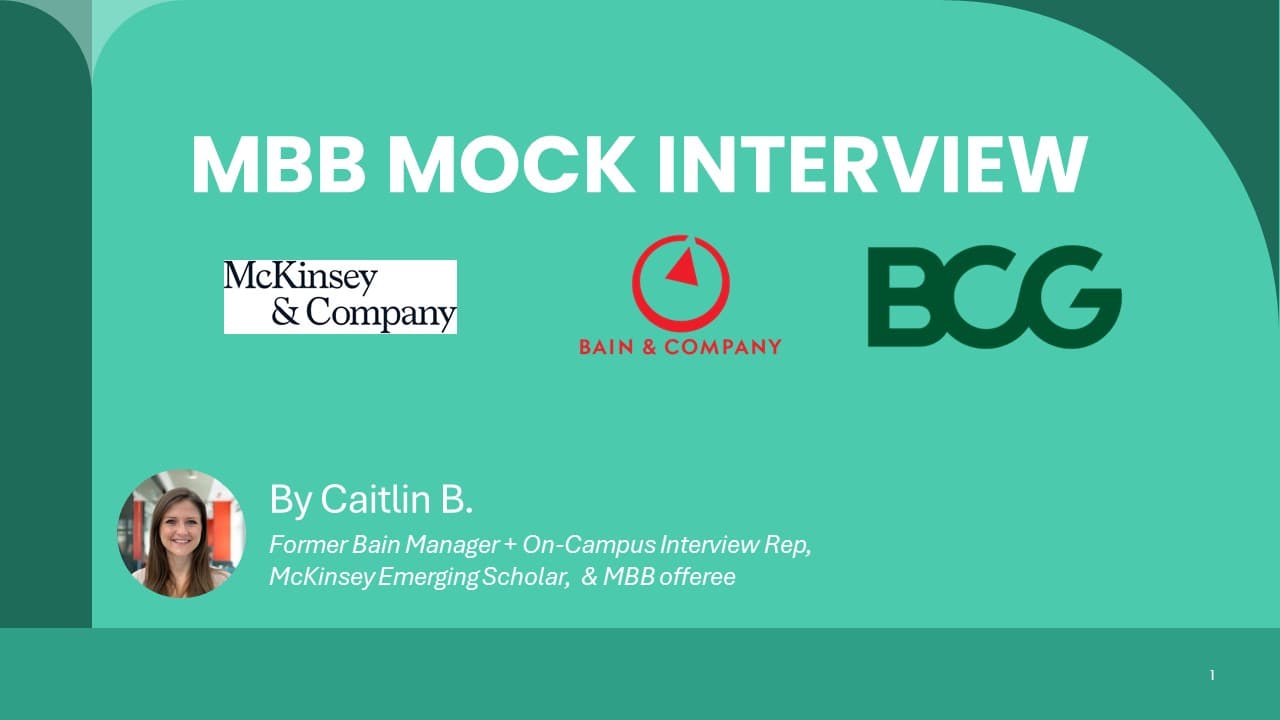 MBB Mock Interview
