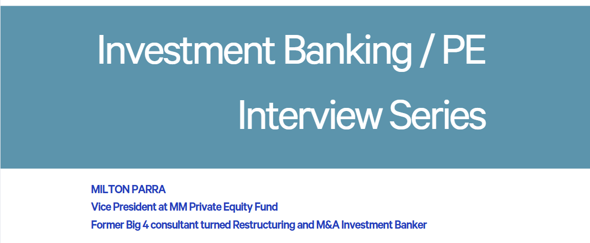 PE Interview & Technical Mastery Series (Currently MM PE Investor)  