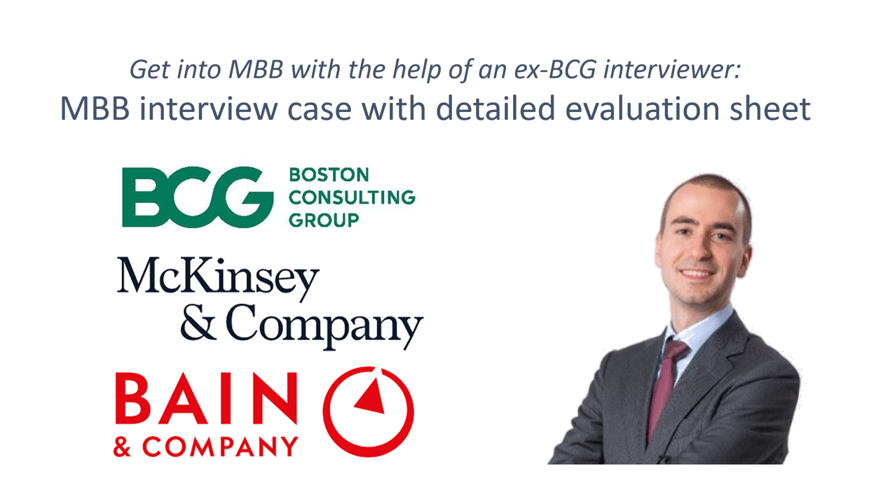 6 MBB interviews with detailed evaluation