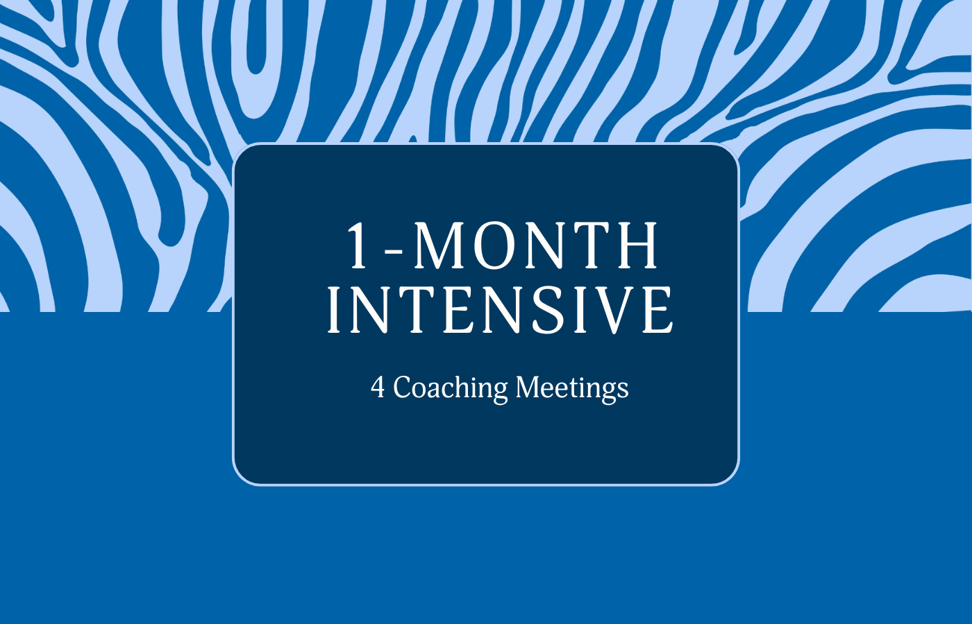 1-Month Intensive