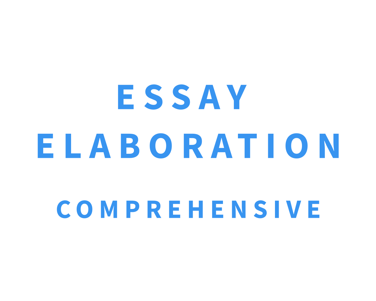 Essay Elaboration