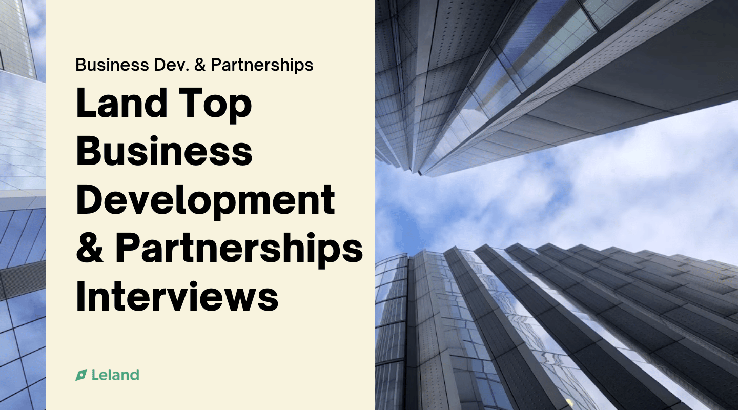 Land Top Business Development & Partnerships Interviews