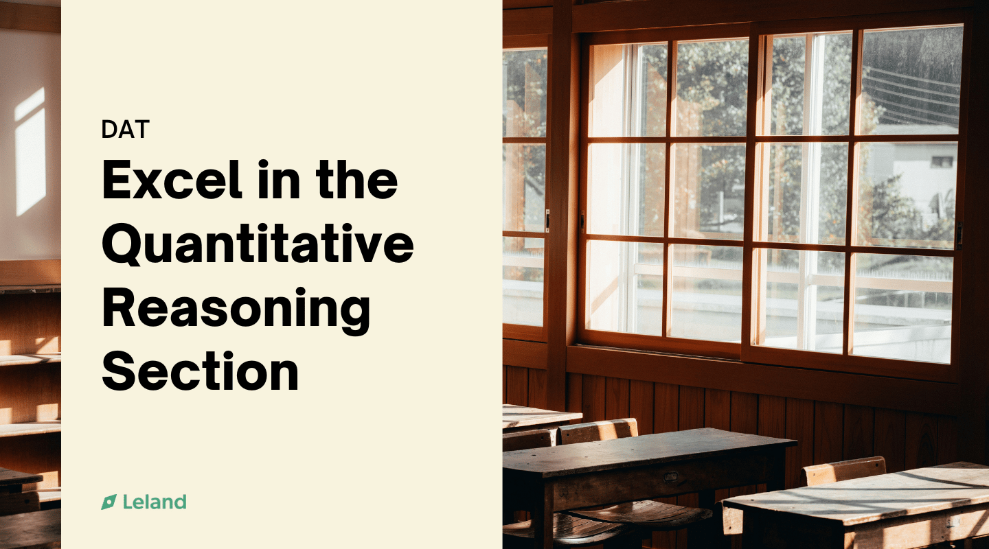 Excel in the Quantitative Reasoning Section