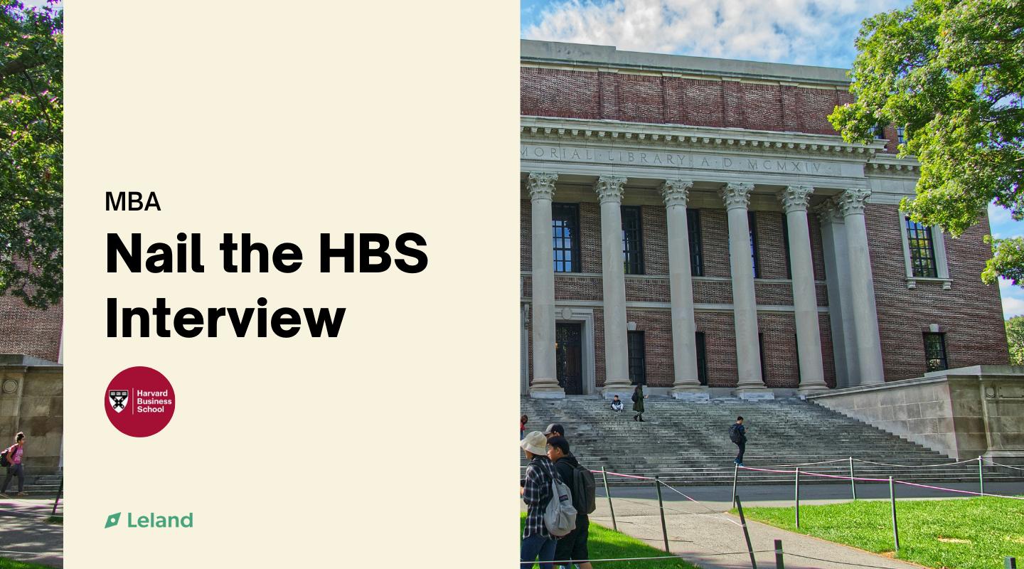Nail the Harvard Business School Interview