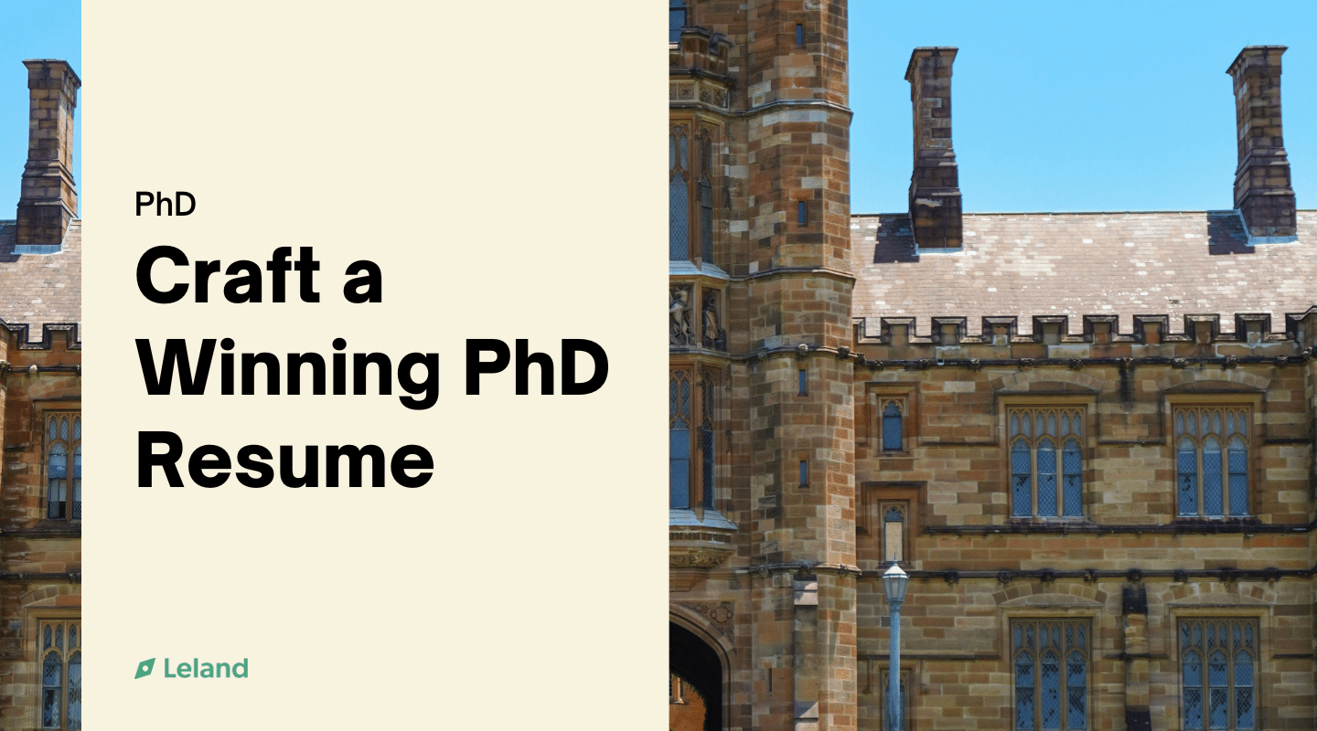 Craft a Winning PhD Resume