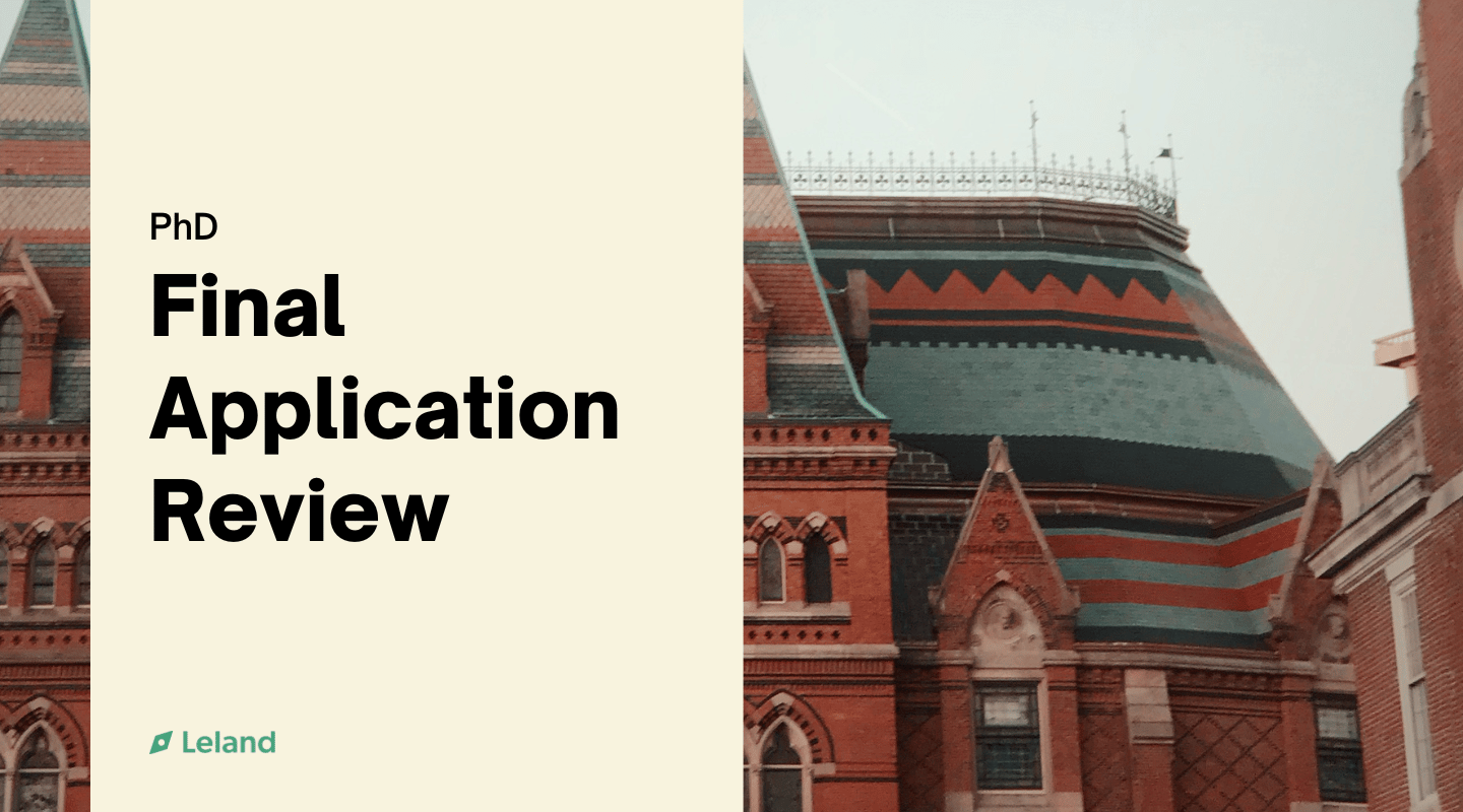 Final Application Review