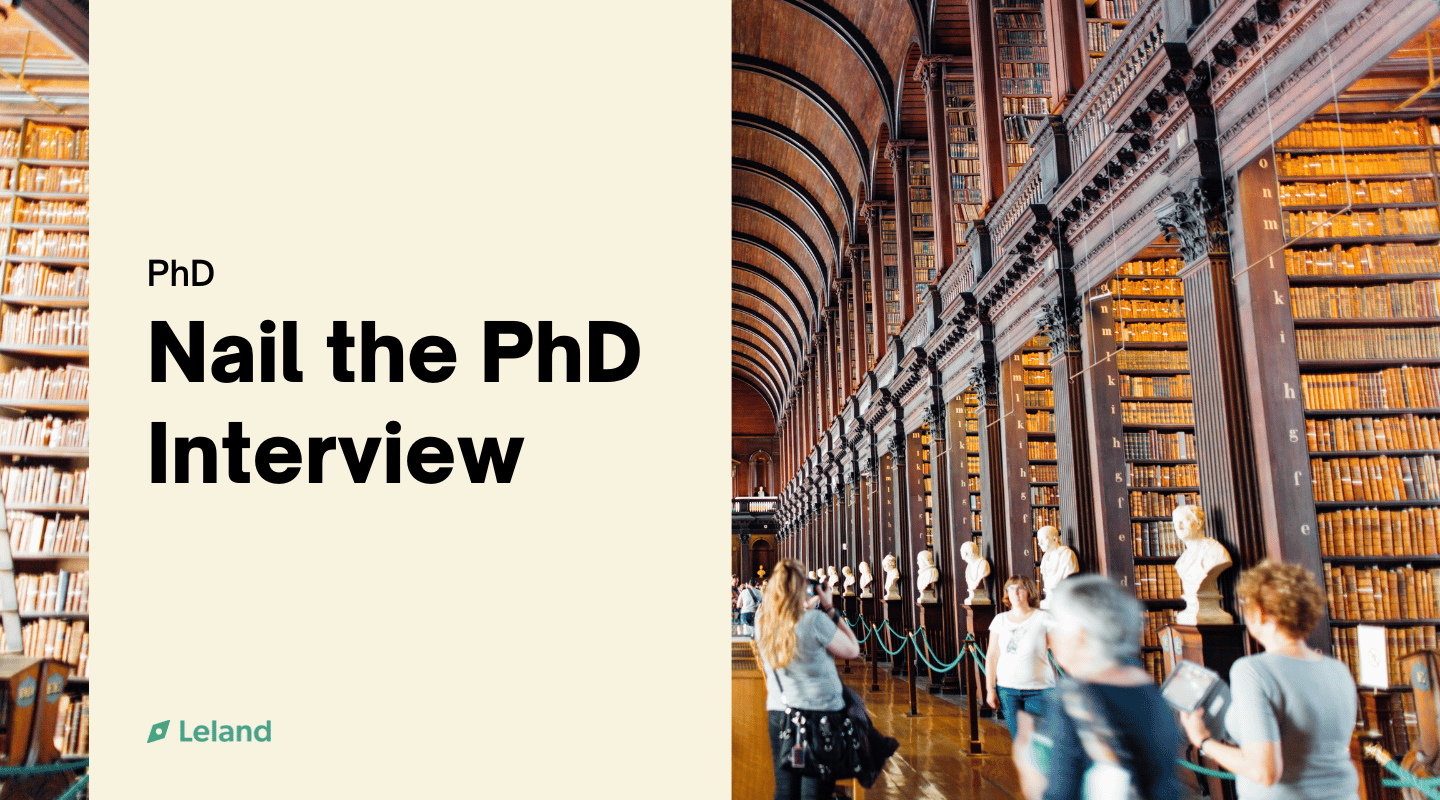 Nail the PhD Interview