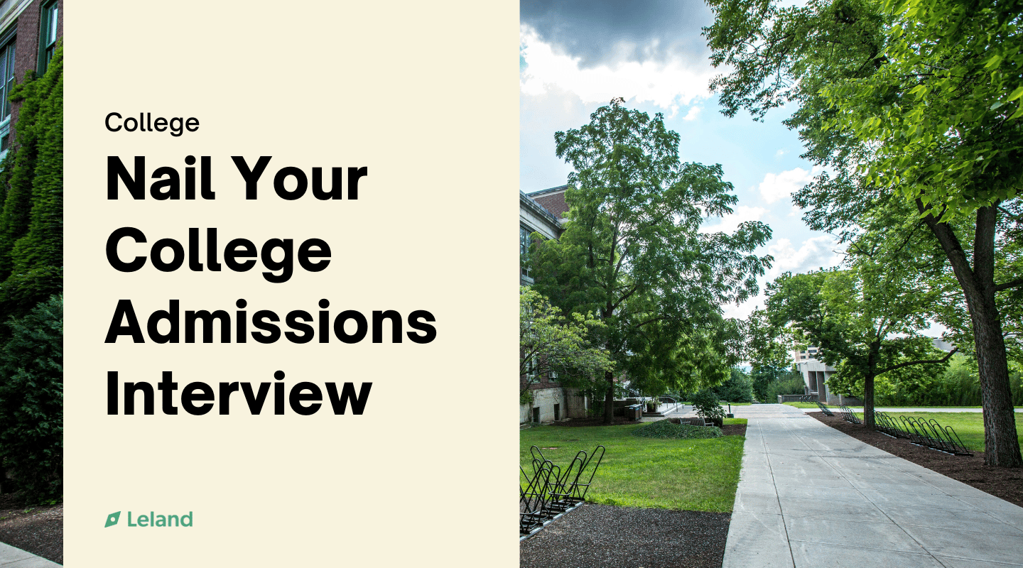 Nail Your College Admissions Interview