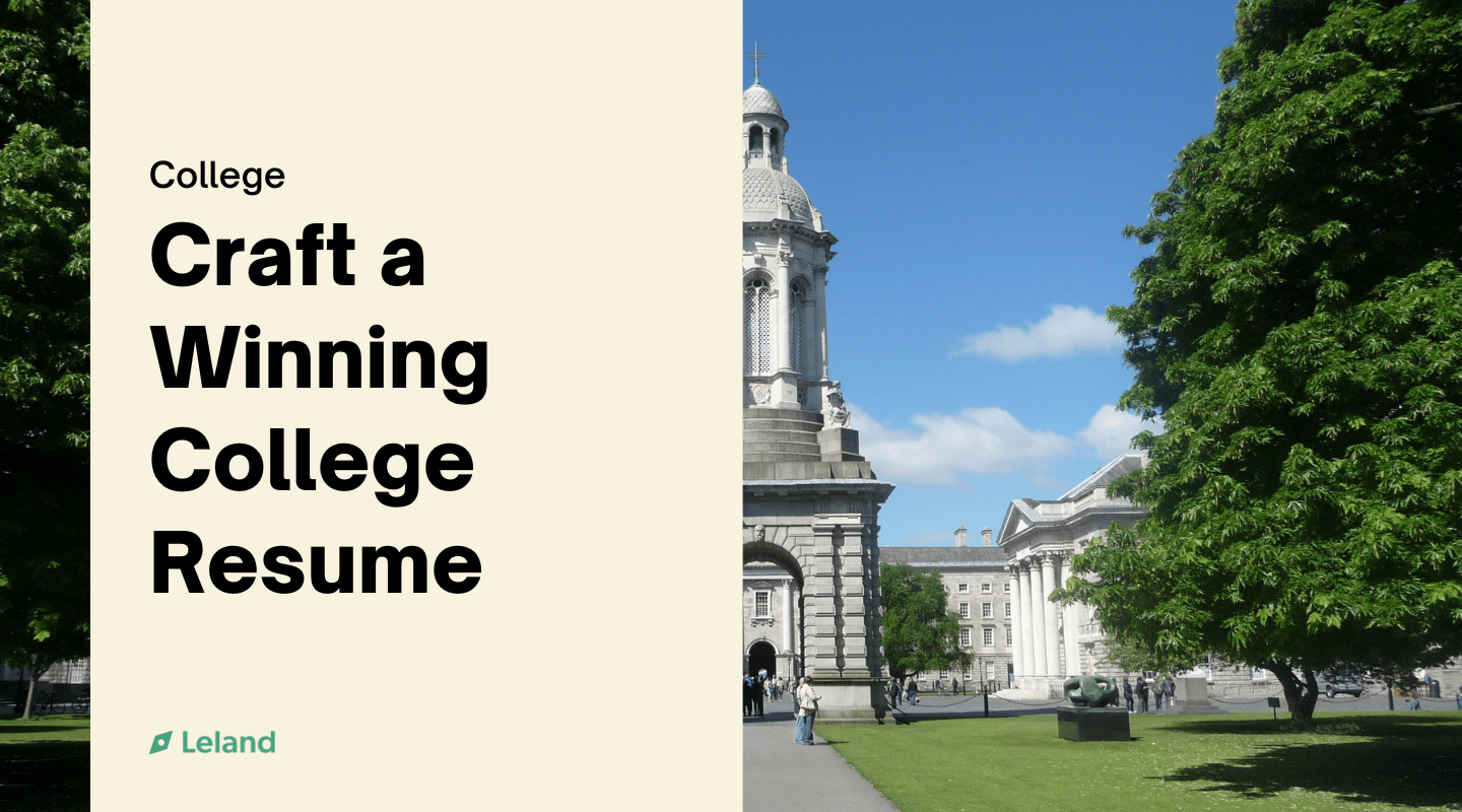 Craft a Winning College Resume