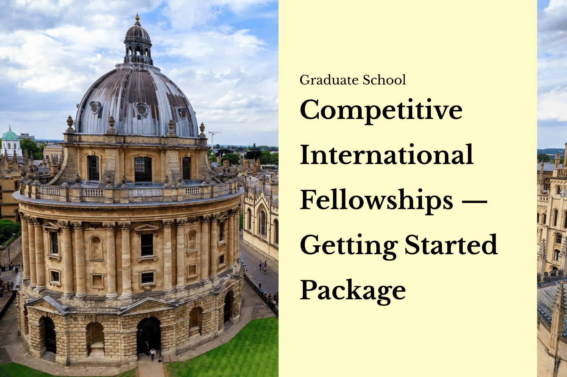 Competitive International Fellowships — Getting Started Package