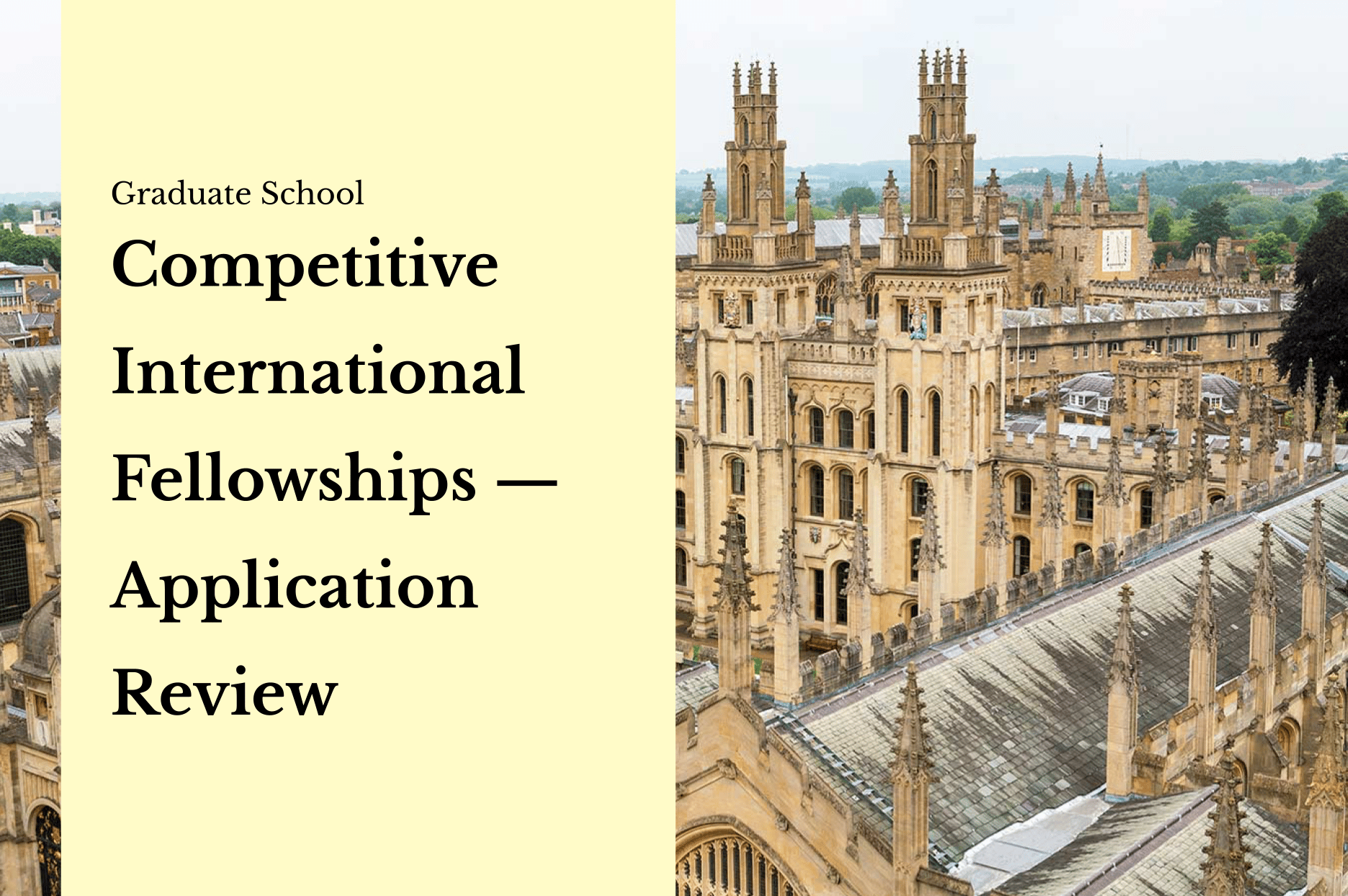 Competitive International Fellowships — Application Review