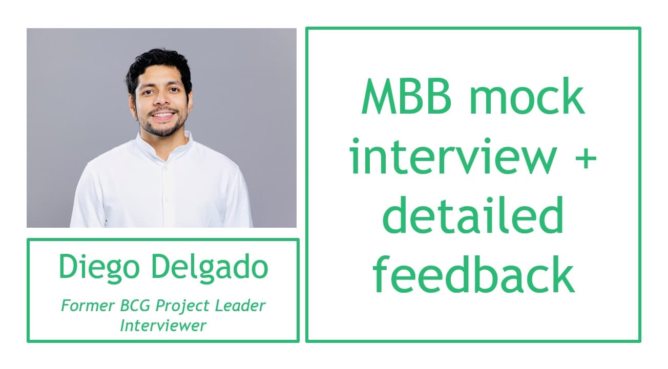 MBB mock interview + detailed feedback