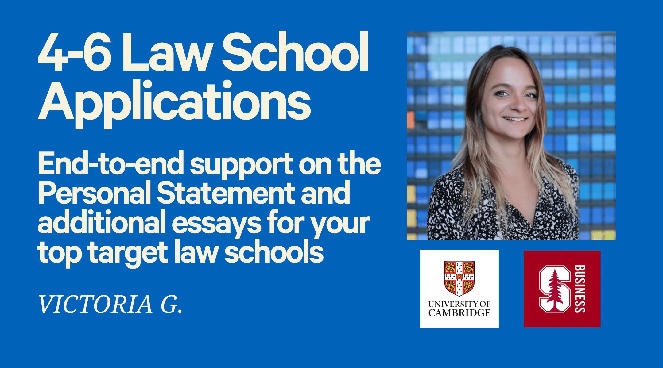 Tell your story clearly & powerfully in 4-6 law school applications! ⚖