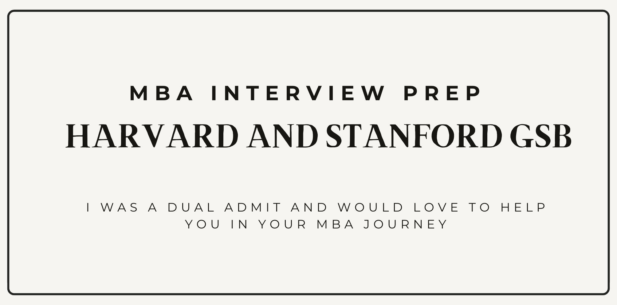 Nail your Stanford GSB interview 