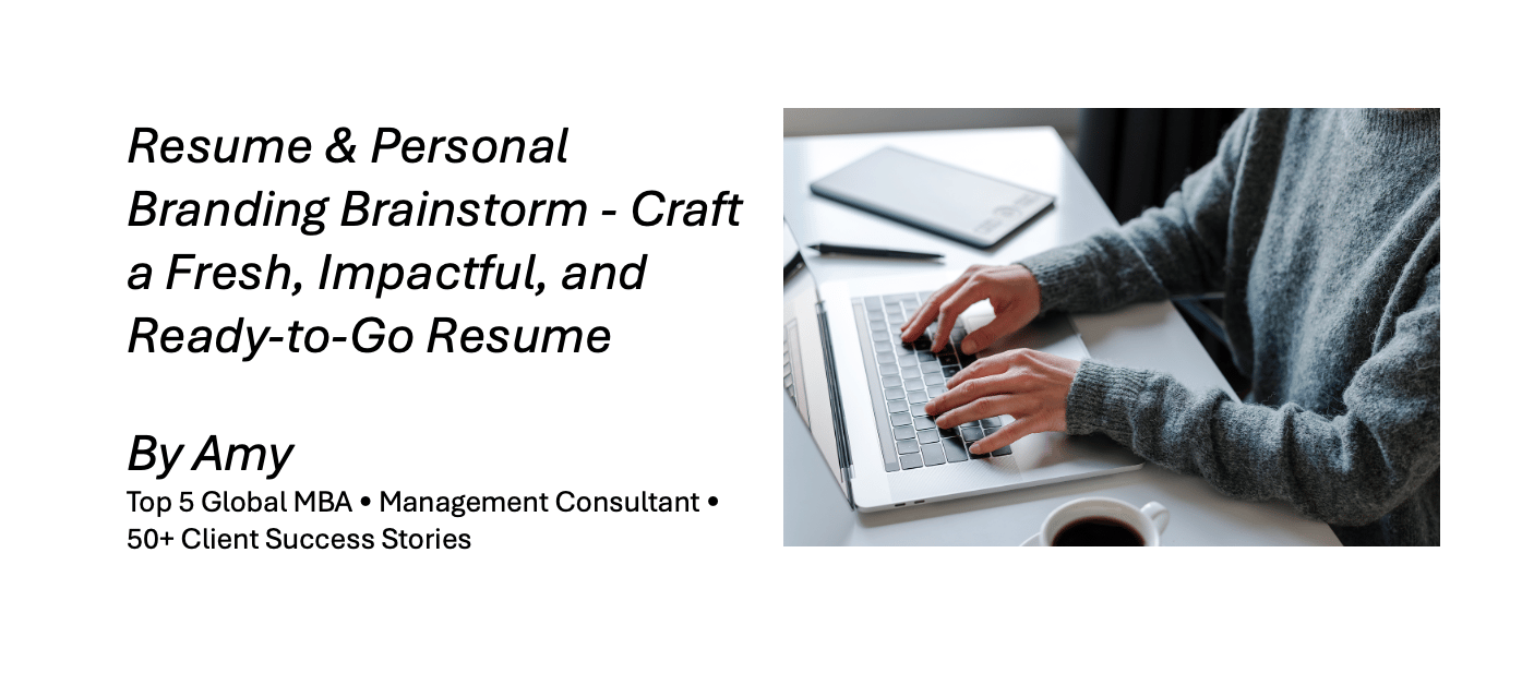 Resume & Personal Branding Brainstorm