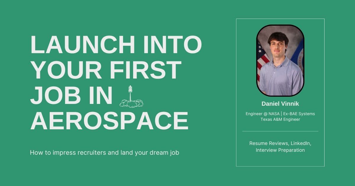 Fast-Track Your First Aerospace Role: Coaching to Land Your Dream Job