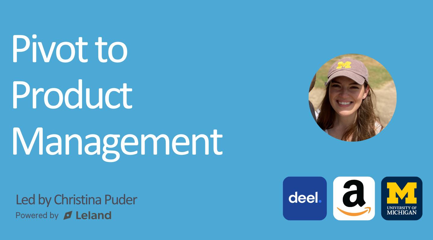 Pivot to Product Management