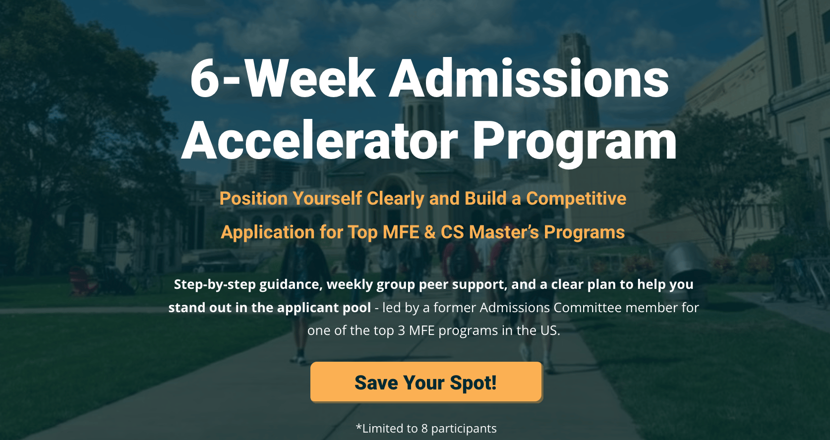 Admissions Strategy Accelerator: 6-Week Group Coaching Program