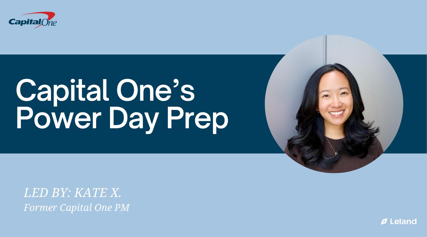 Capital One Power Day Prep | Tiered Package | For PMs, DAs, BAs