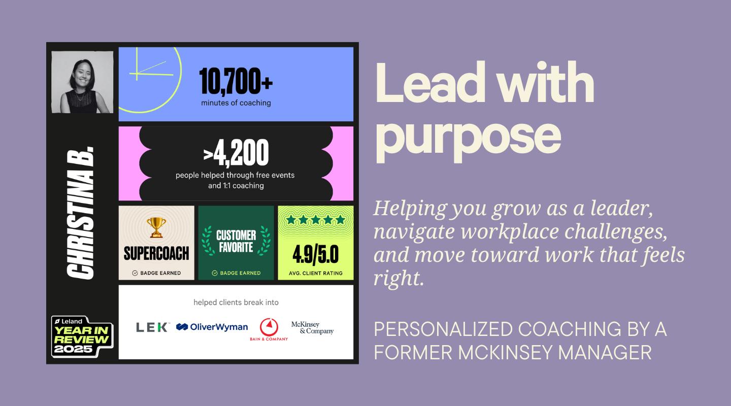 Career & Leadership Coaching for High Performers