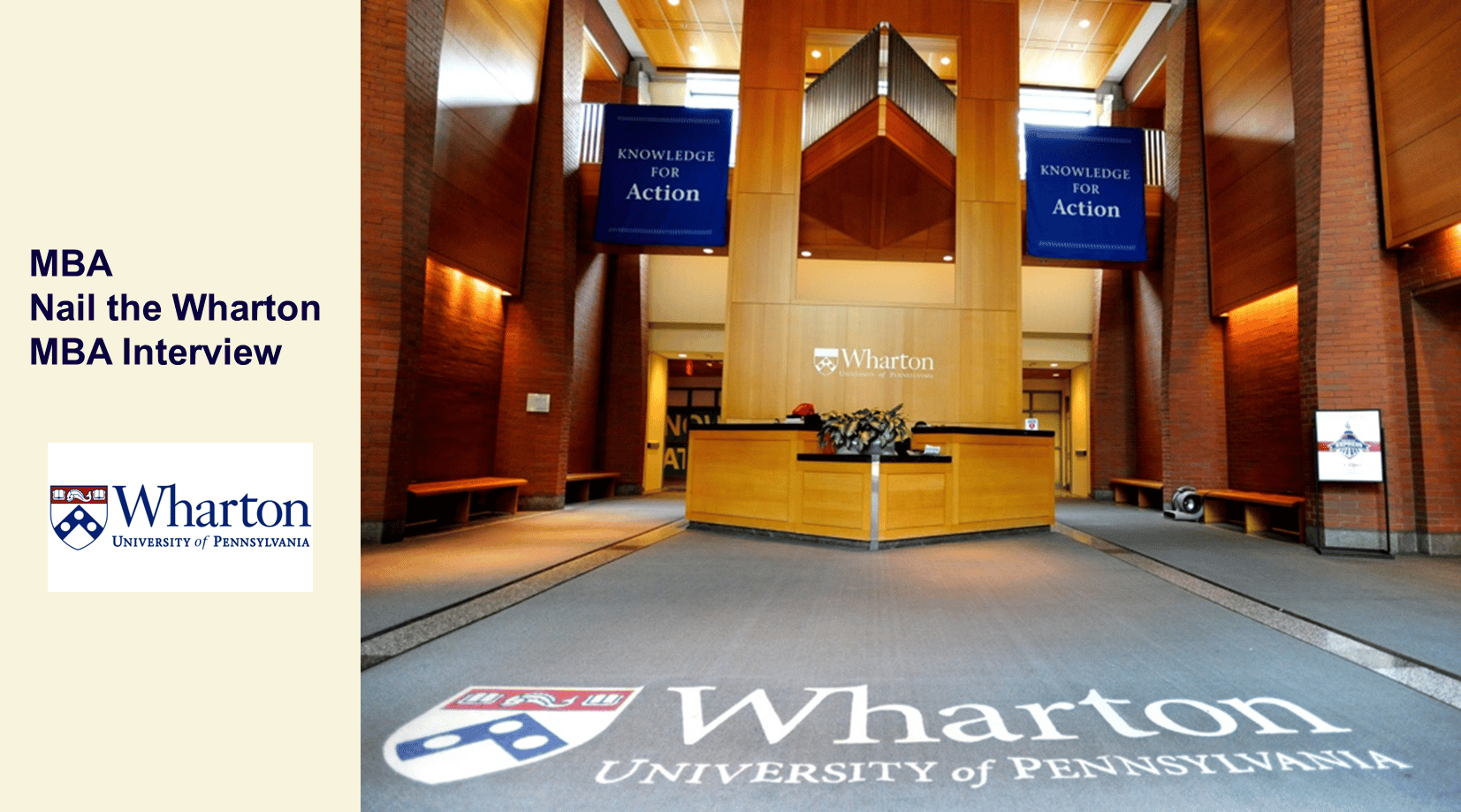 Nail the Wharton MBA Interview