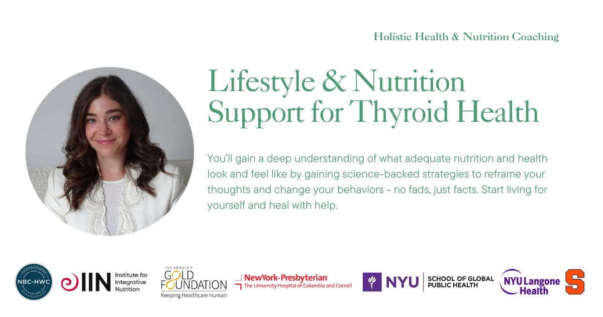Lifestyle & Nutrition Support for Thyroid Health