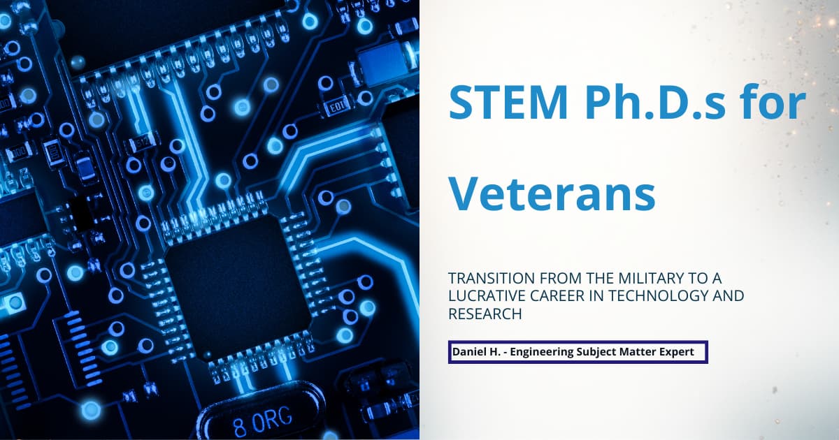 Military to STEM Ph.D.