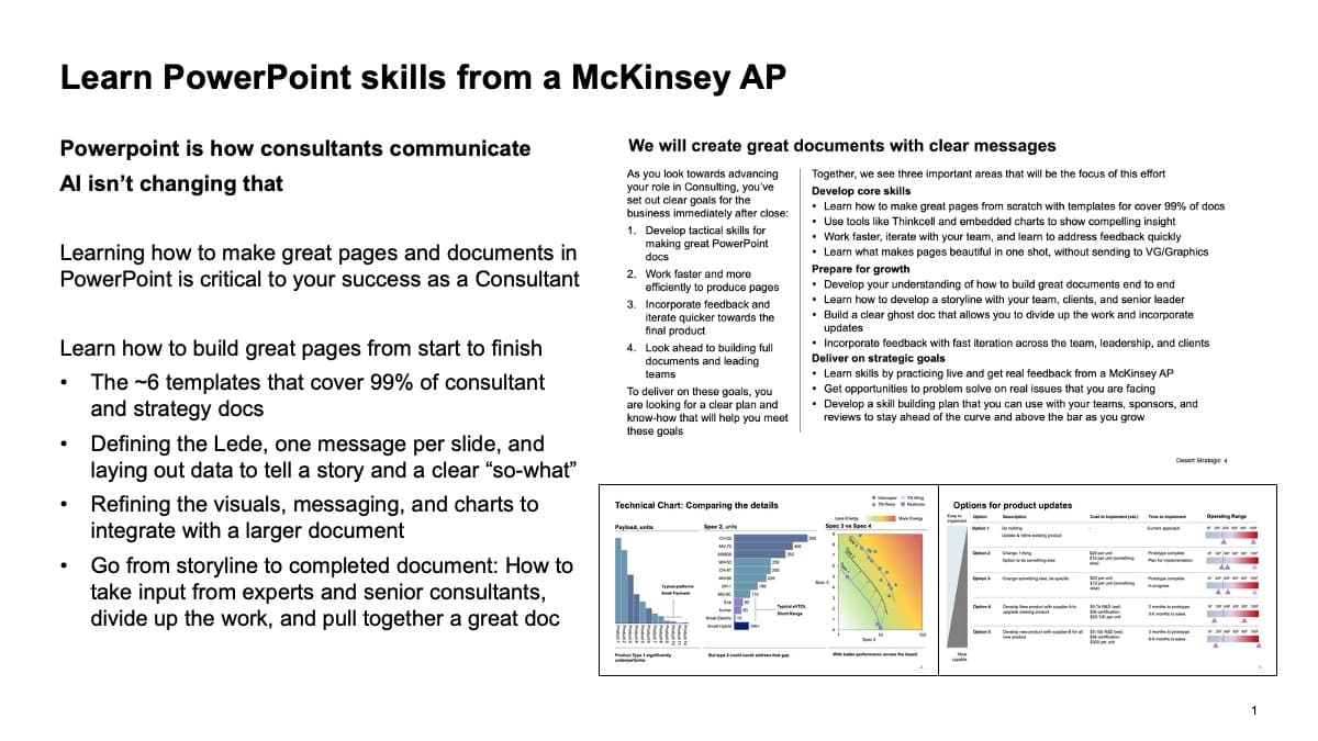 Make Distinctive Pages - Powerpoint Coaching from McKinsey AP