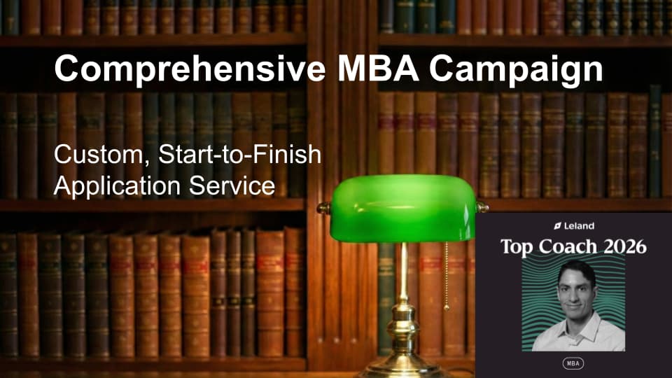 Comprehensive MBA Campaign