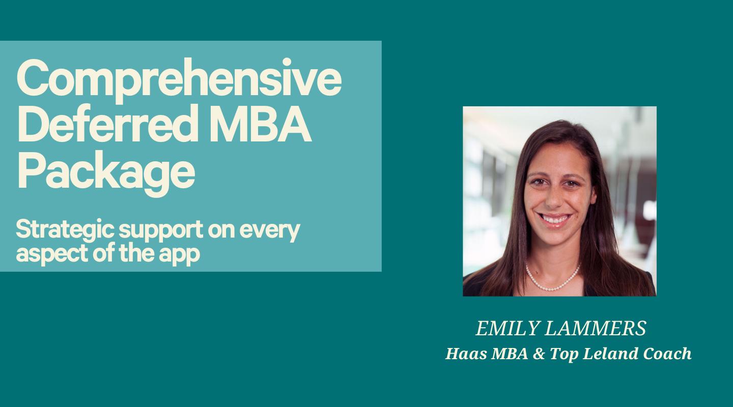 Comprehensive Deferred MBA Package