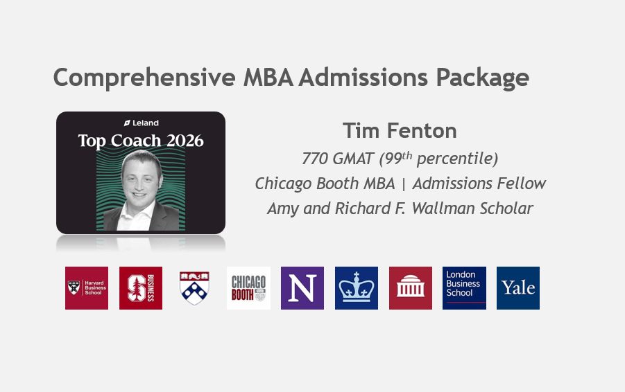 Comprehensive MBA Admissions Package
