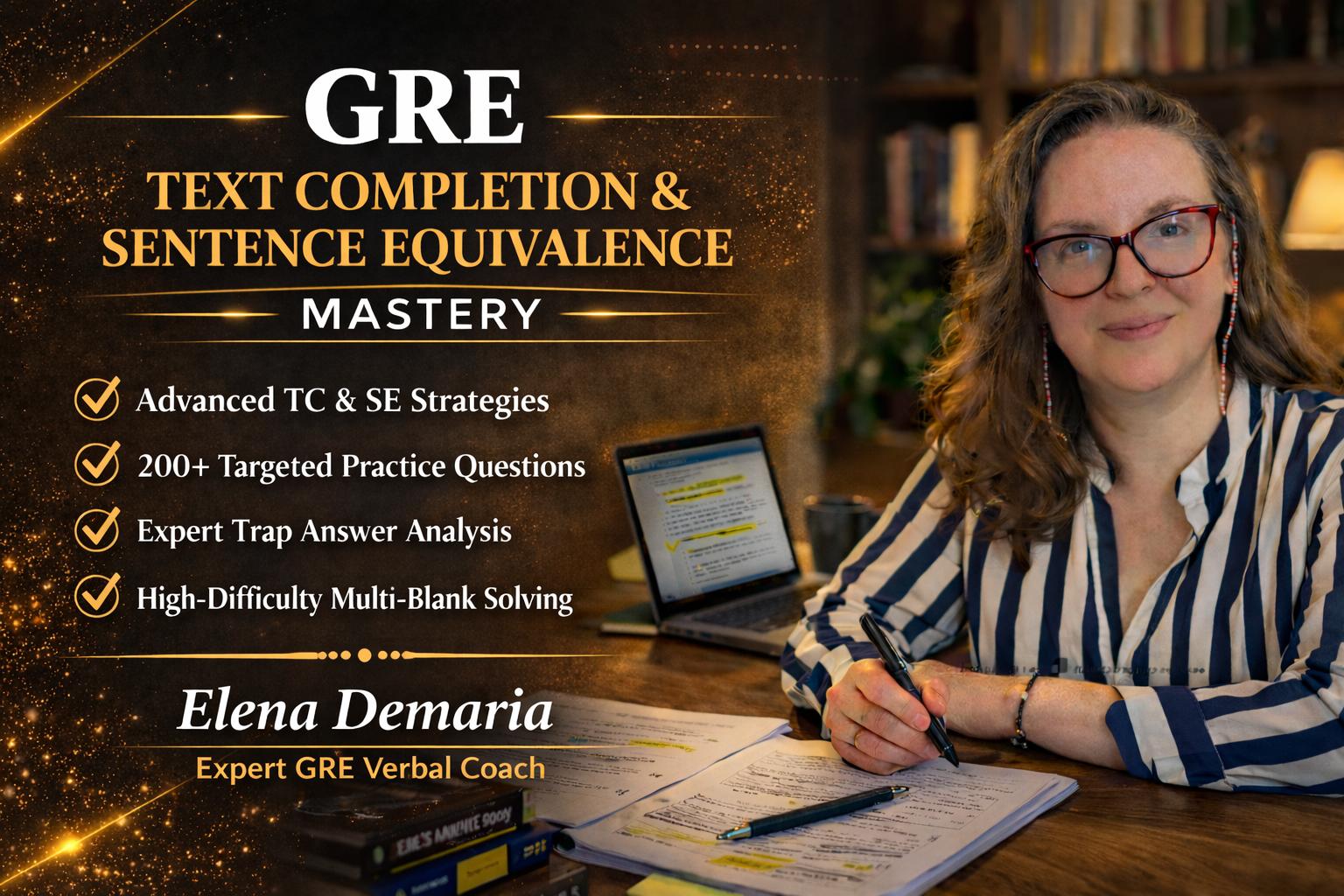 GRE Text Completion & Sentence Equivalence Mastery (4-Hour Intensive)