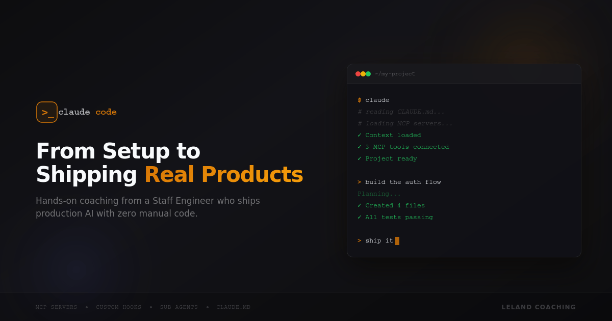 Claude Code: From Setup to Shipping Real Products