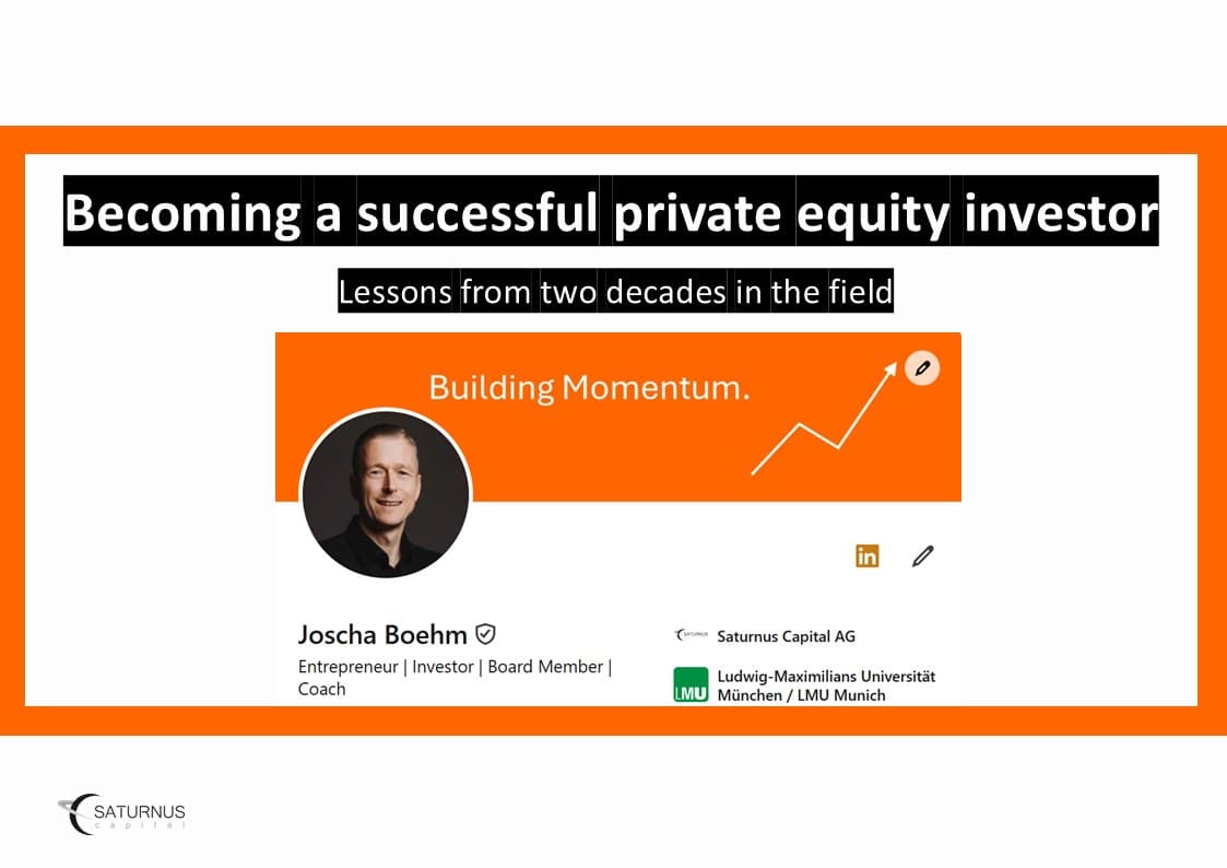 Become a Successful Private Equity Investor