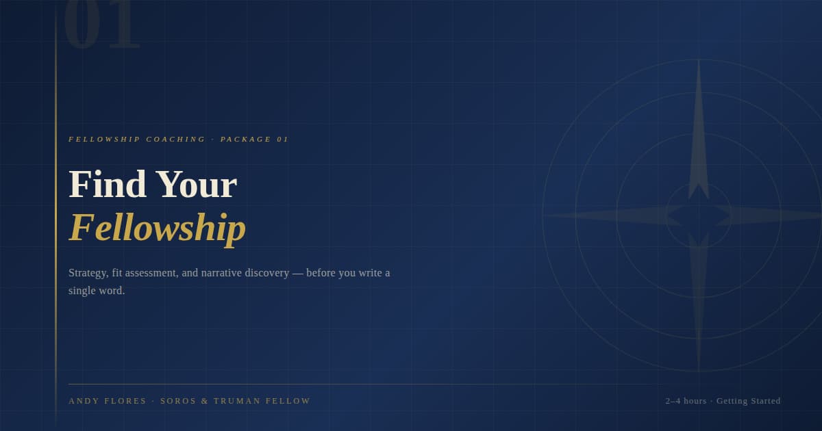 Find Your Fellowship — Getting Started