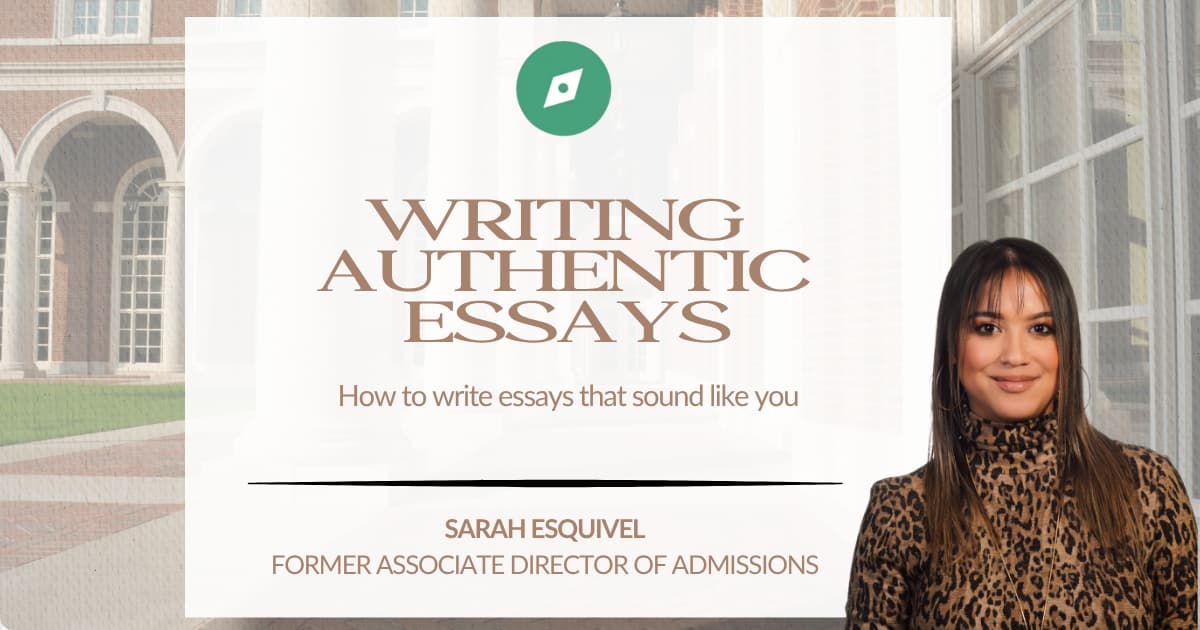 Writing Authentic Essays: Personal Statement & Essay Brainstorming Session