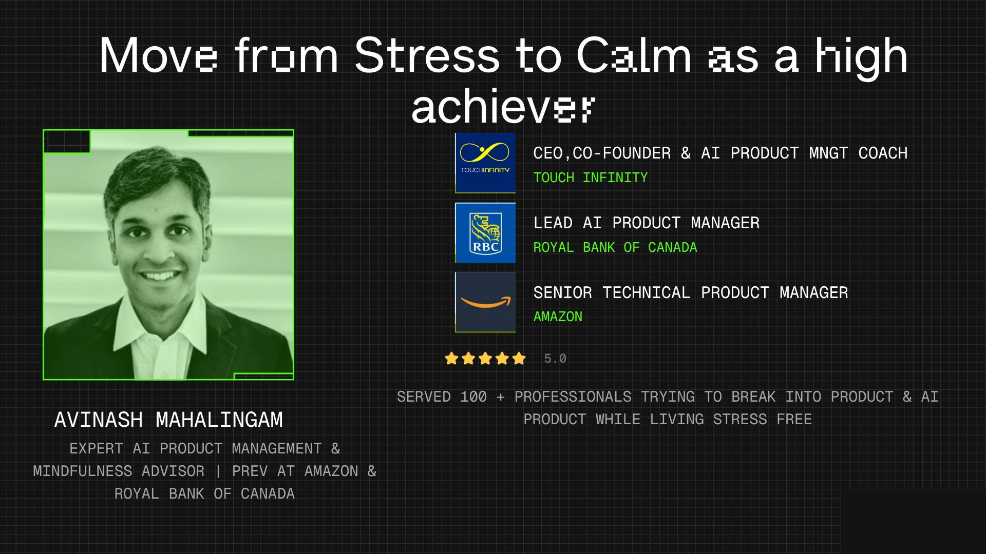 Apply meditative practices to work and live stress free as a high achiever 