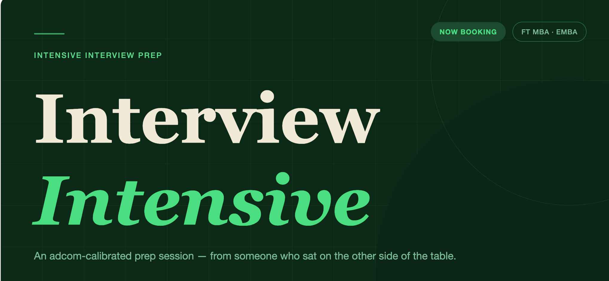 Interview Intensive 