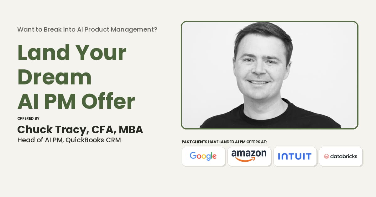 Land Your Next AI PM Role - Coached by Intuit's Head of AI PM