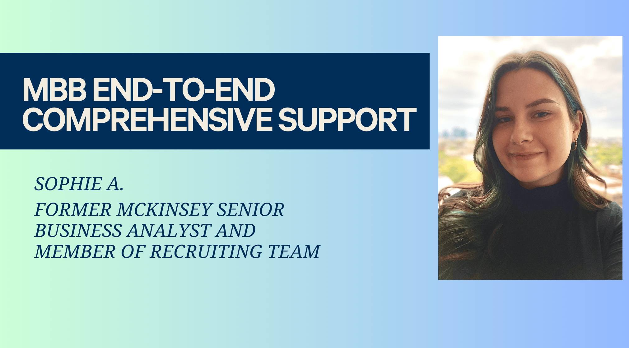MBB End-to-End Comprehensive Support