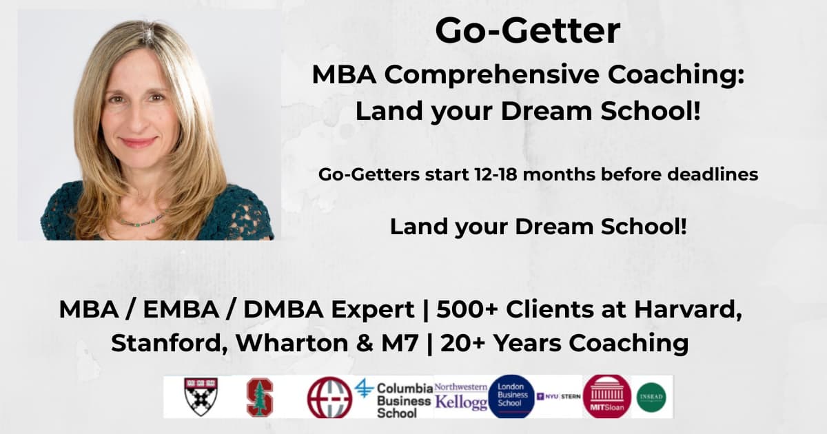 Go-Getter Package - Start 12-18 months before your Deadlines