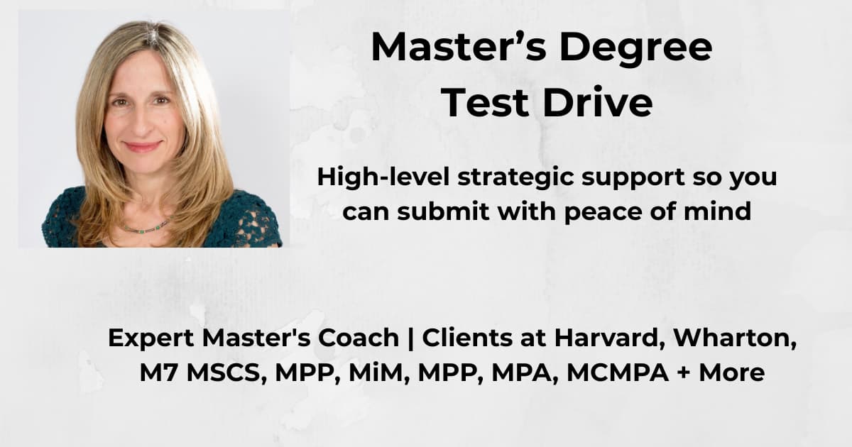 Master's Degree Test Drive - Submit with Peace of Mind