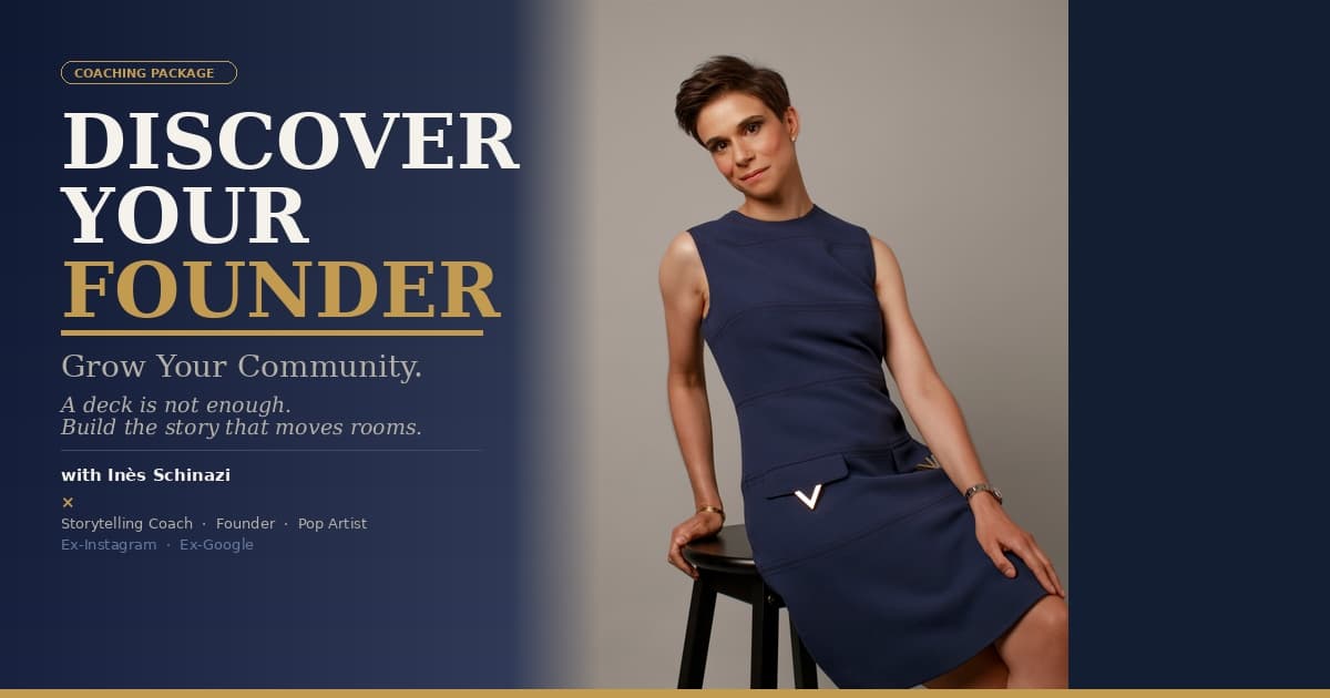 Discover your Founder Story. Grow Your Community.