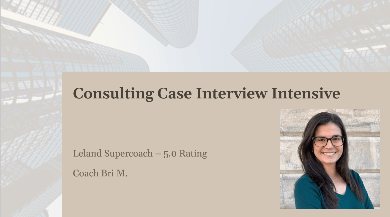 Consulting Case Interview Intensive